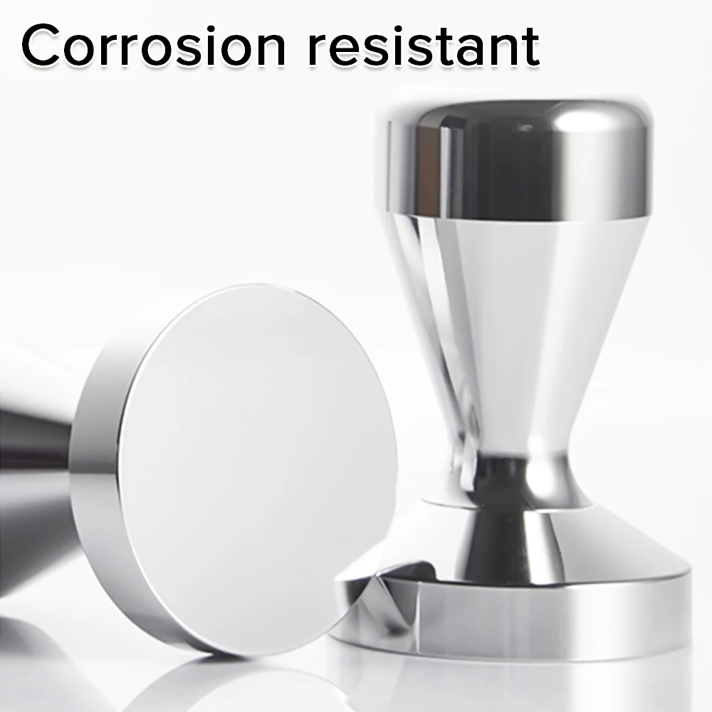 

Пищевой 49/51/53/58 мм Темпер для кофе инструменты бариста Es press o Maker кофемолка из нержавеющей стали пресс для кофе в виде порошка молоток