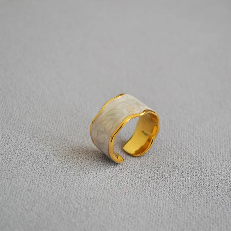 

Korean Version Of Creative Color Ice Cream Handmade Enamel Glazed Irregular Modern Fashion Open Index Finger Wild Ring Jewelry
