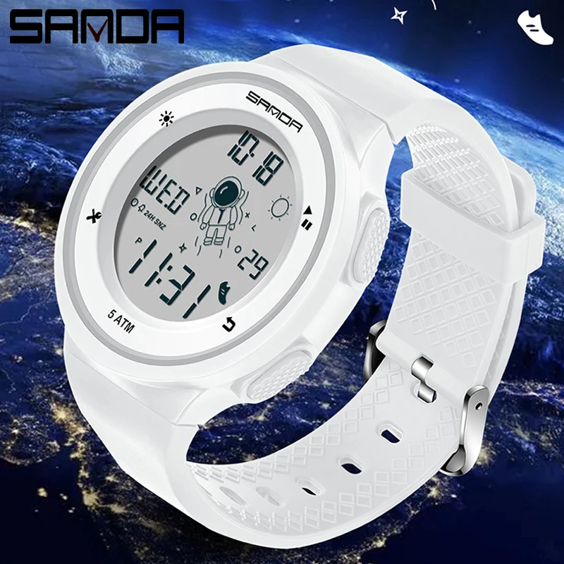 

Women's Digital Watches 2021 LED Female Clock Waterproof Sport Watch Women Stopwatch Countdown Electronic Wristwatch Reloj Mujer