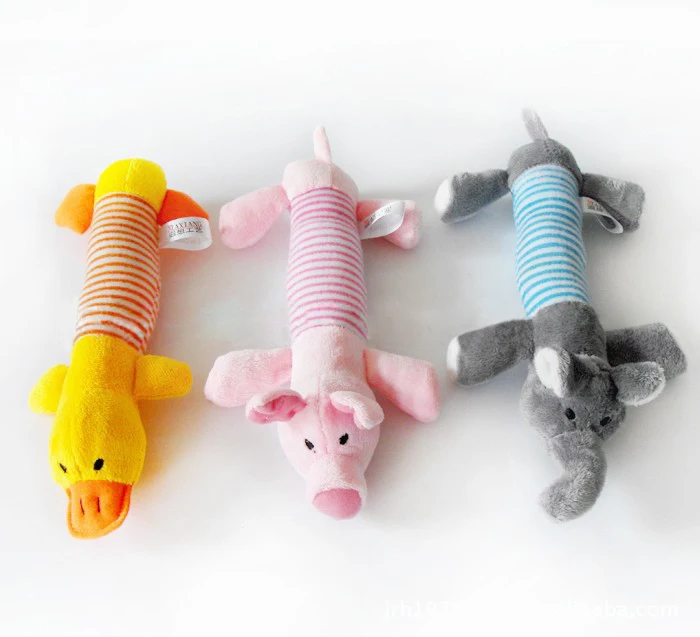 Высокое качество животные собака щенок плюшевая кожа искусственная пищалка