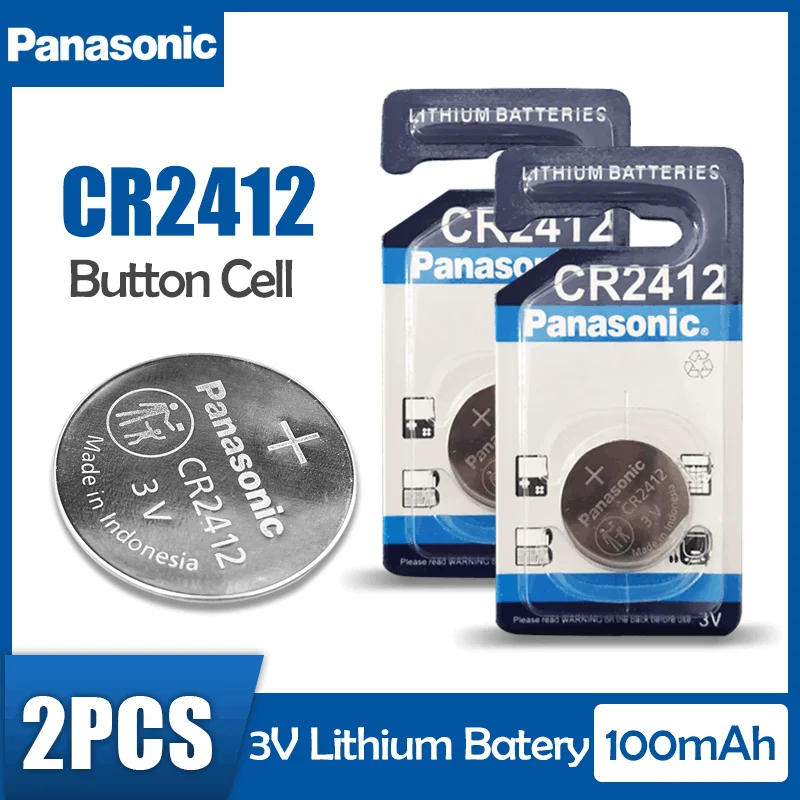 Оригинальный литиевый аккумулятор Panasonic CR2412 CR 2412 3 в для автомобиля пульт