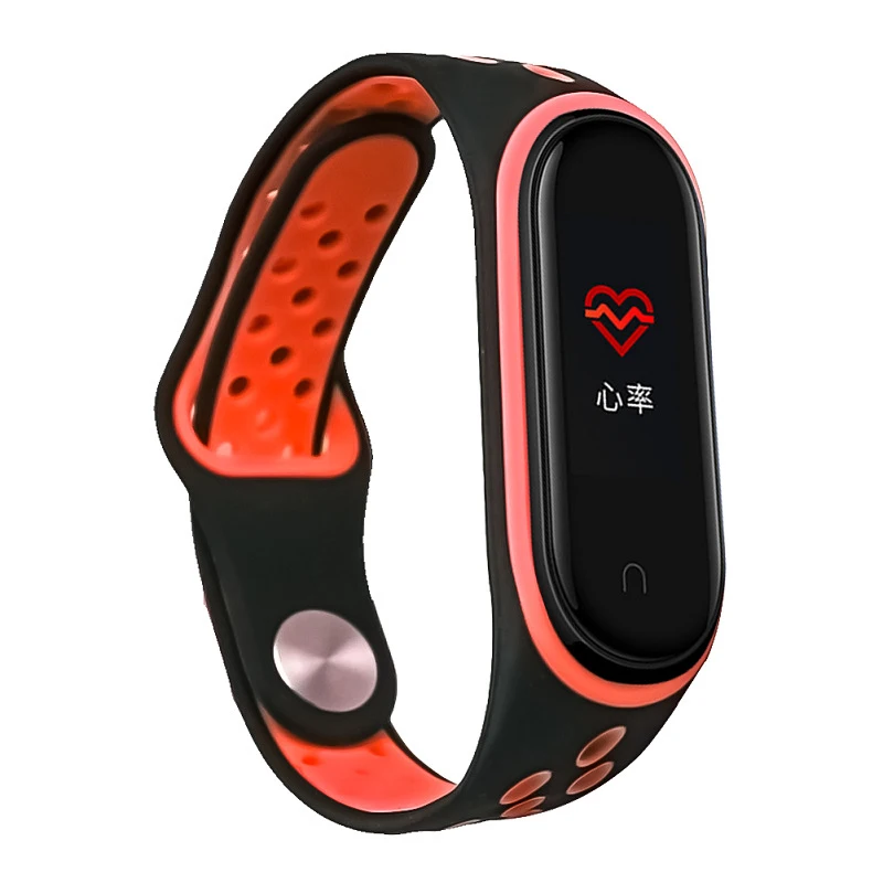 Спортивный Браслет mi Band 3 ремешок на запястье для Xiaomi band 4 спортивный силиконовый