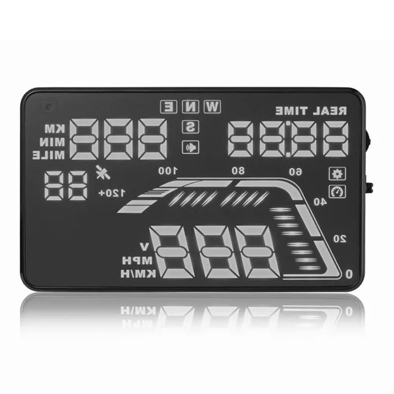 2019 Универсальный 5 &quotмногоцветный автомобильный проектор на лобовое стекло GPS