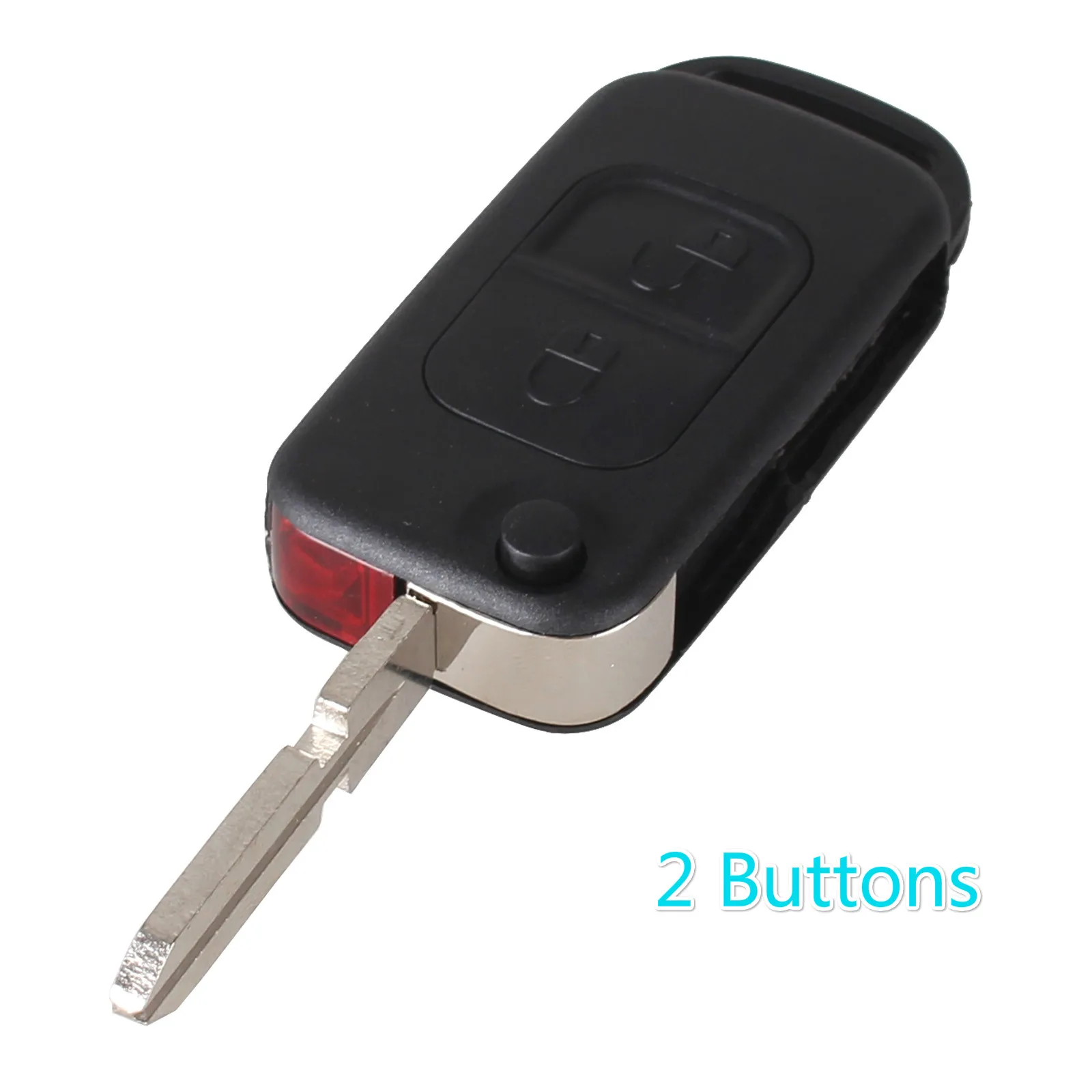 Model 2 KEYYOU 1/2/3/4 кнопки флип складной автомобильный чехол пульт дистанционного ключа для Mercedes Benz C, E, S, ML SL ML55 AMG S500 SL500 - Количество кнопок: Model 2