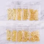 Серьги-гвоздики золотистыеСеребристые в форме капли дождя, 200-500 шт., 1 пакет