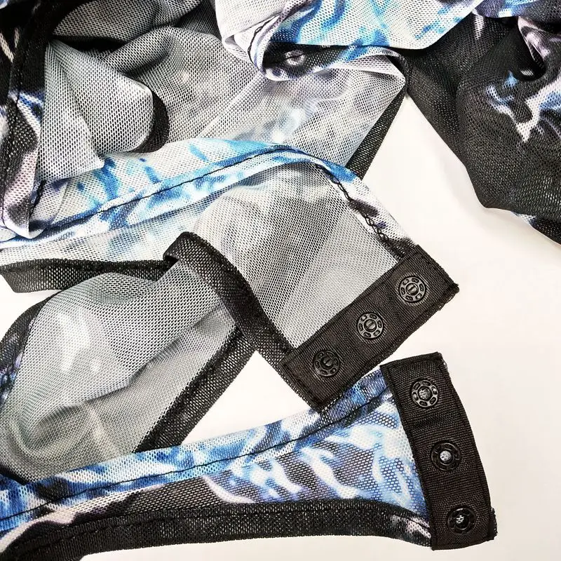 

ZKYZWX AestheticSheer Mesh 2 Piece Set for Women Long Sleeve zip Bodysuit Tops sexy Pencil pants streetwear Matching Sets