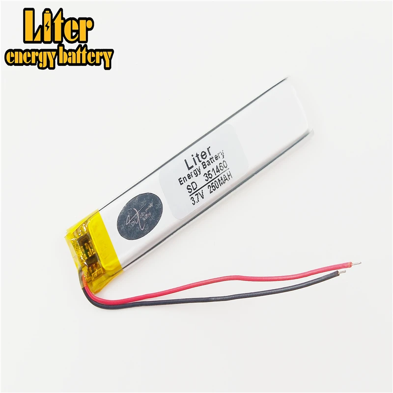 Литий полимерная аккумуляторная батарея 3 7 V литиевая Shinco X6 351460 250MAH MP3 рекордер