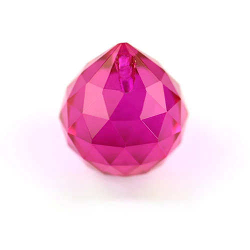 Rose-Red K9 цветная хрустальная декоративная шаровая стеклянная граненая прозрачная подвесная хрустальная люстра в форме шара аксессуары запасные части для люстр - Цвет: Rose-Red