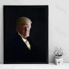 Дональд Трамп, настенный художественный плакат, черно-белая фотография, Современная Минималистичная картина, Современное украшение для гостиной