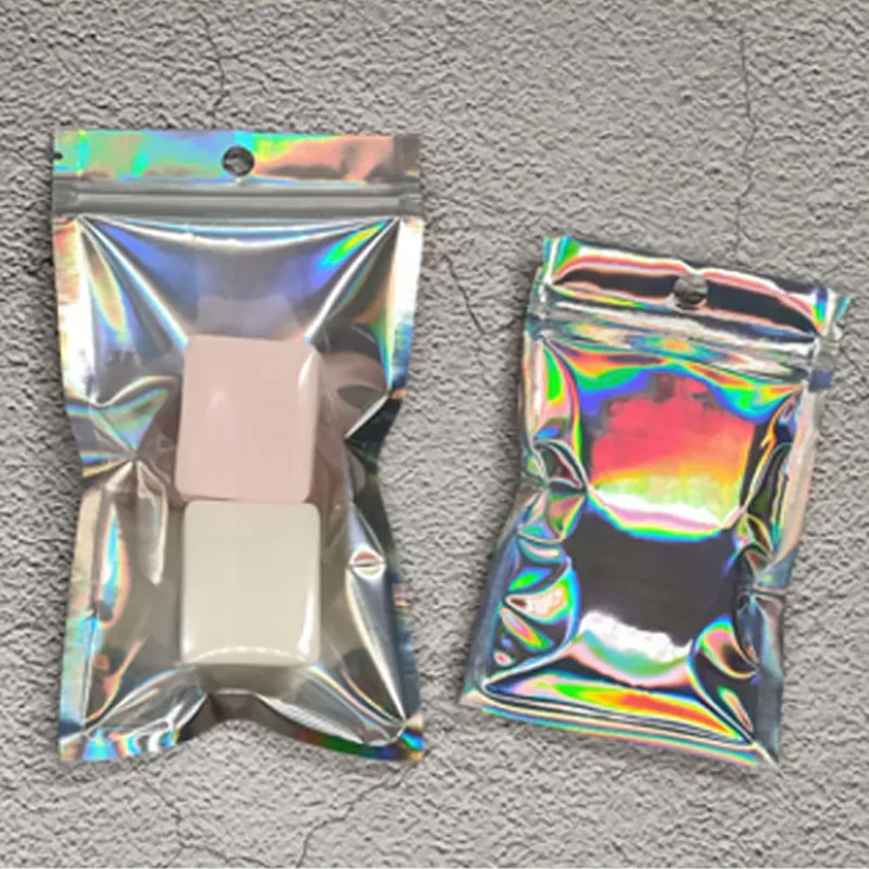 50 шт. большой размер полупрозрачные сумки из алюминиевой фольги с замком на