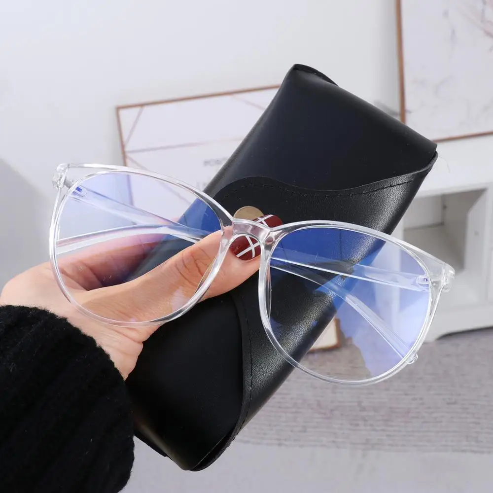 

1PC Fashion Super Light Frame Blue Light Blocking Glasses Classic Round Frame Radiation-proof Computer Game Glasses