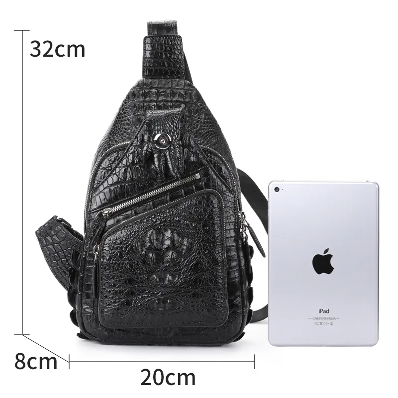 Роскошная мужская сумка-мессенджер на плечо с имитацией сиамской рыбы