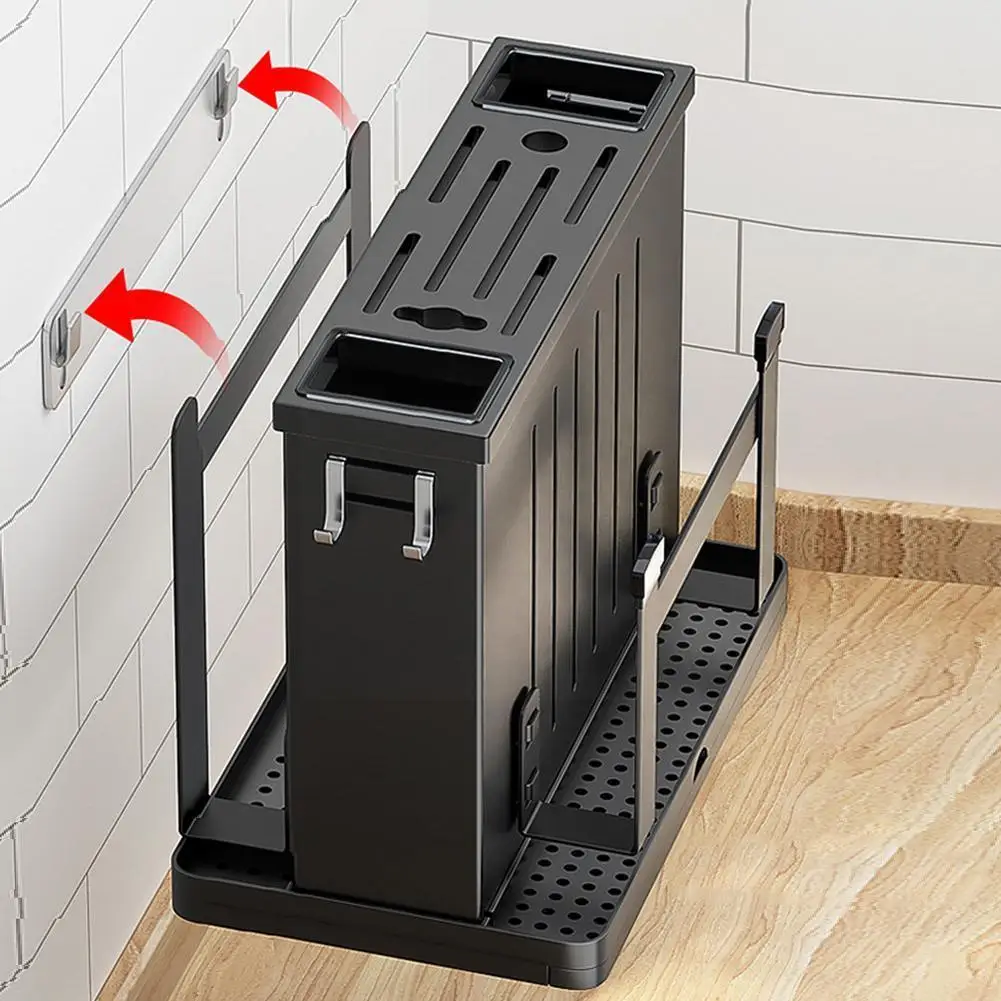 Стальной кухонный Органайзер подставка для вилки ложки ножа держатель хранилище