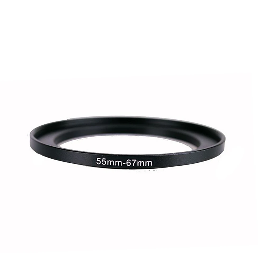 

55mm-67mm 55-67 mm 55 to 67 Step Up Lens Filter Metal Ring Adapter Black