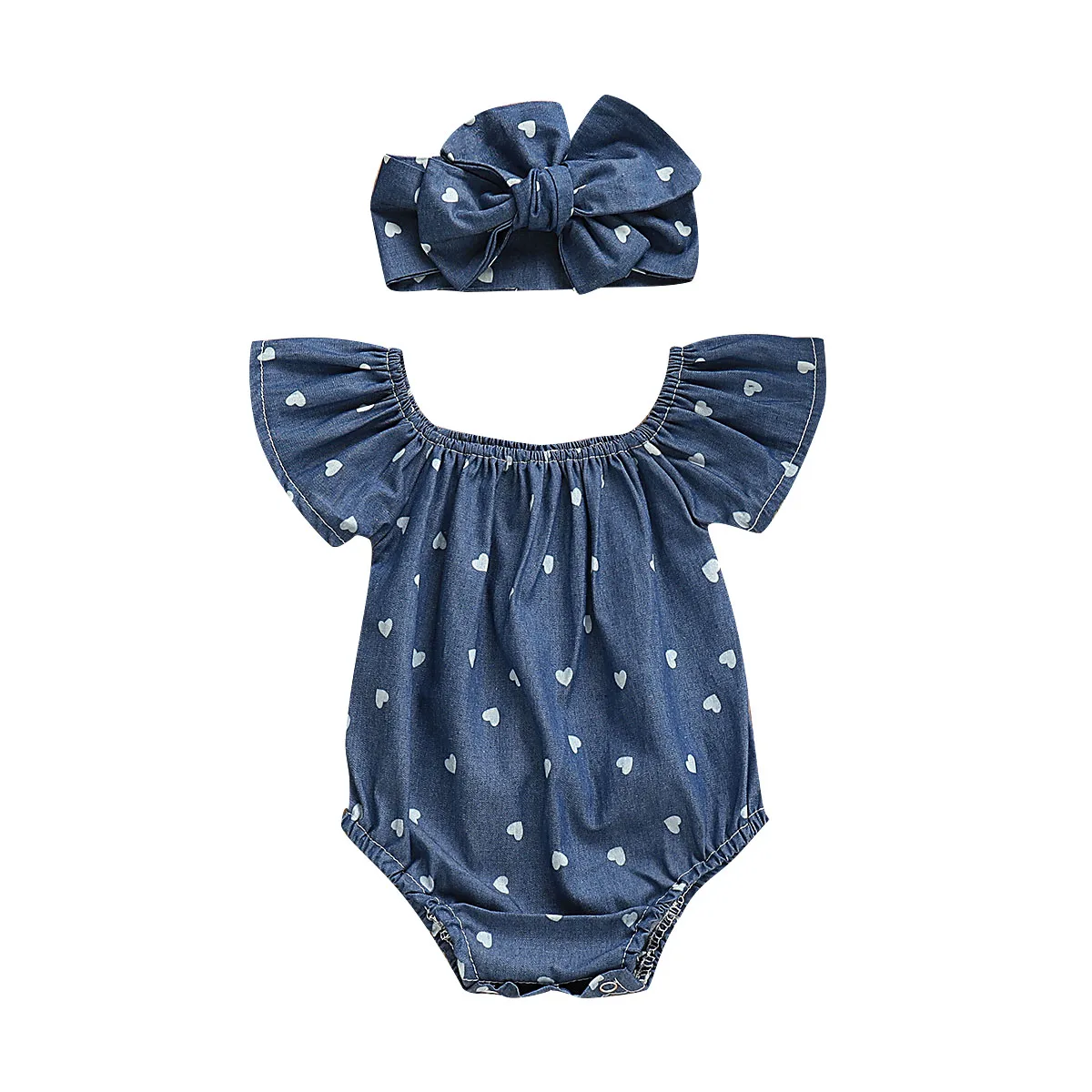 Pudcoco 0-24M 2 предмета в комплекте детская одежда для маленьких девочек синего