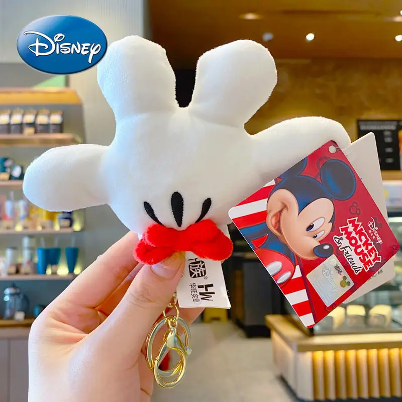 

Disney Mickey Mouse Minnie Bag Pendant Doll Keychain Doll Plush Toy Key Pendant Cartoon Couple Gift