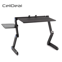 adjustable portable folding laptop desk computer table stand tray for bed useful side tables furniture living room table