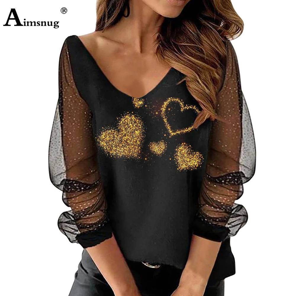 

Women Elegant Fashion 3D Print T-shirt Sexy V-neck Women's Top Streetwear 2022 Summer New Casual Loose Gauze Tees shirt Femme