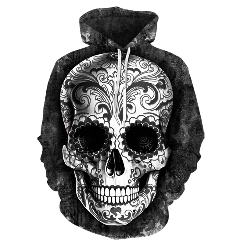 

2019Schedel headr Mannen Hoodies Sweatshirts 3D Grappig Hip HOP Hoodies Novelty Streetwear Hooded Herfst Jassen Trainingspakken