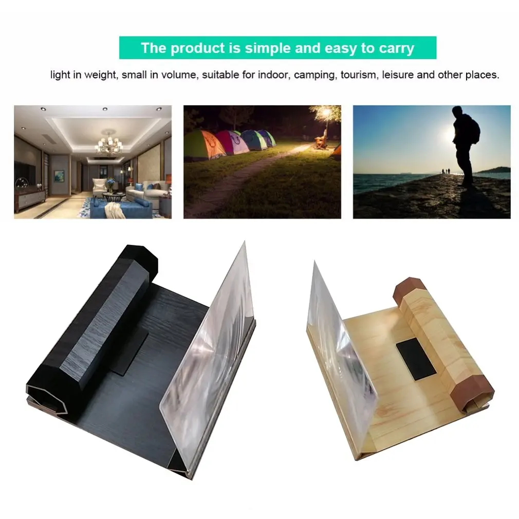 

12 inch 3D Cell Phone screen projector HD Expander Enlarge Curved Screen Magnifier Amplifier For Mobile Phone Video