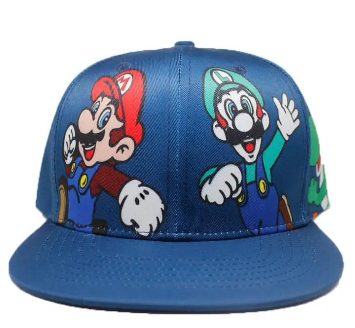 1 шт. популярная модная кепка для мальчиков с рисунком Супер Марио Повседневная