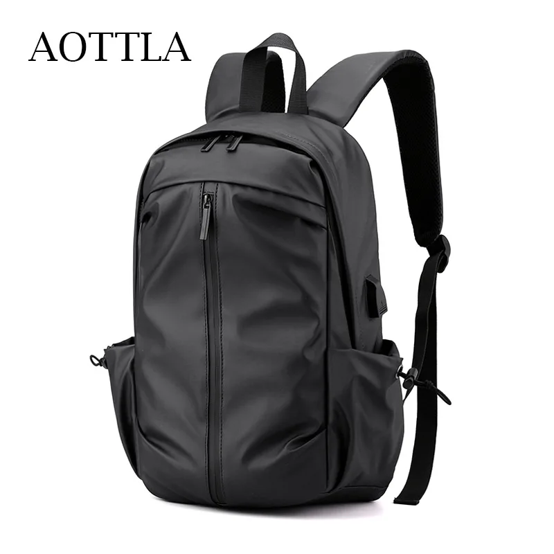

AOTTLA Men's Fashion Backpack Nylon Waterproof Men's Shoulder Bag Brand Large Capacity Casual Handbags Teenager Travel Packbags