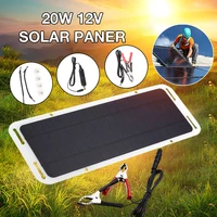 solar power portable battery charger solar trickle panel 20w12v car boat
