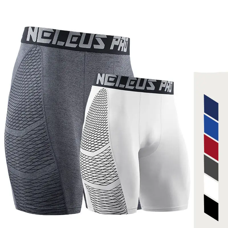 

Men Summer Fitness Shorts Elastic Waist Compression Slim Short Pants Sports Trousers Gym Tights