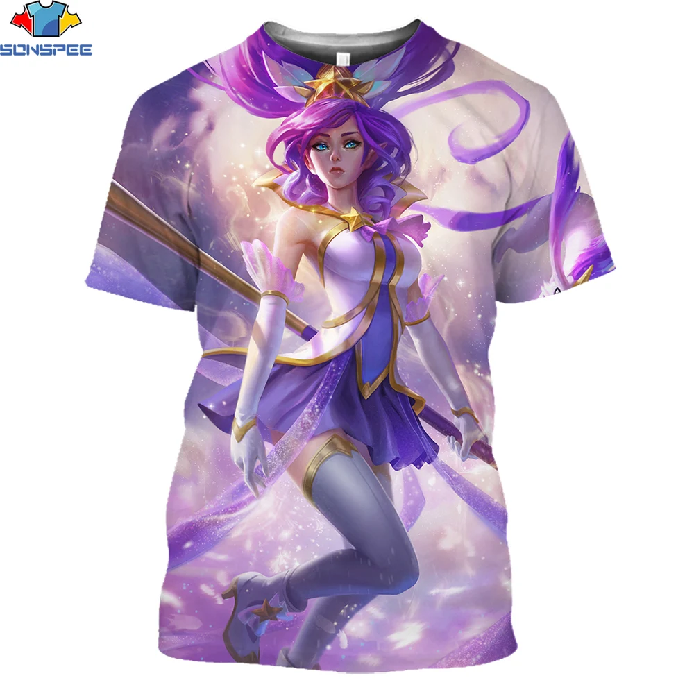 

SONSPEE 3D Game Guardians Of Stars T-shirt Unisex Casual Short Sleeve Men Summer Street Wear Pullover Clothing