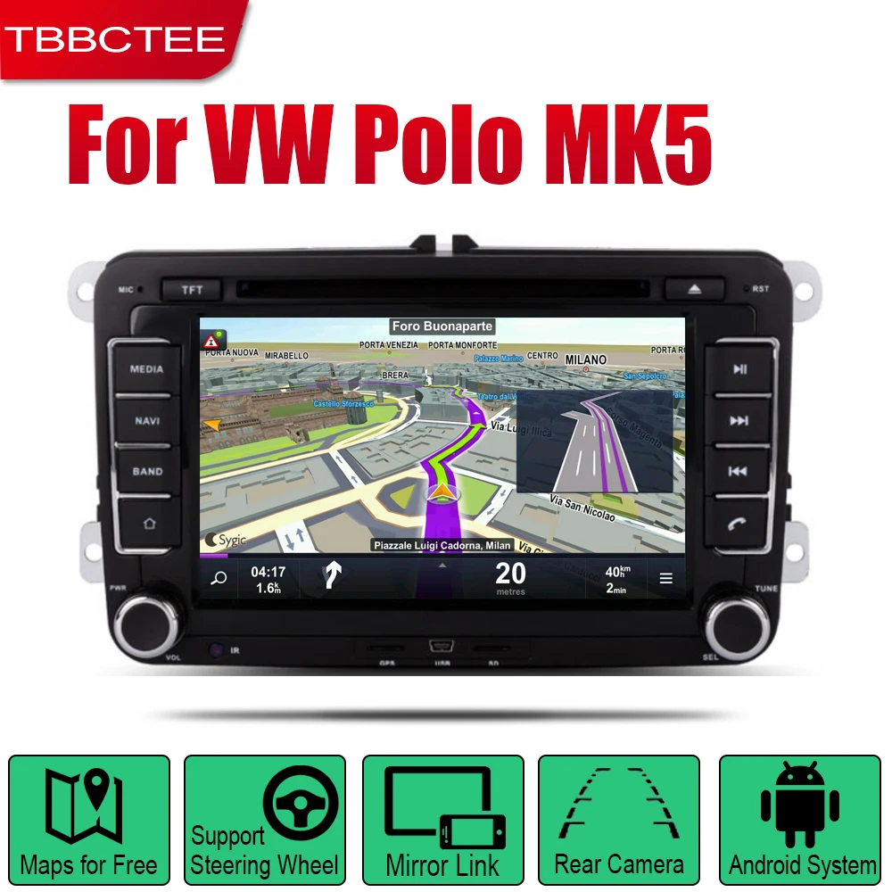 Автомобильный DVD плеер TBBCTEE GPS навигация для Volkswagen VW Polo MK5 2009 ~ 2013 Автомобильная