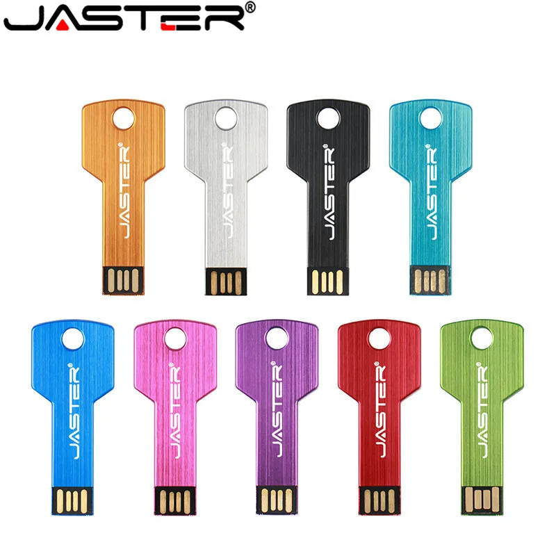 

JASTER USB Flash Drive Black Key Pen drive Water proof Red Memory Stick Golden Pendrive Blue U disk 128GB 64GB 32GB 16GB 8GB 4GB