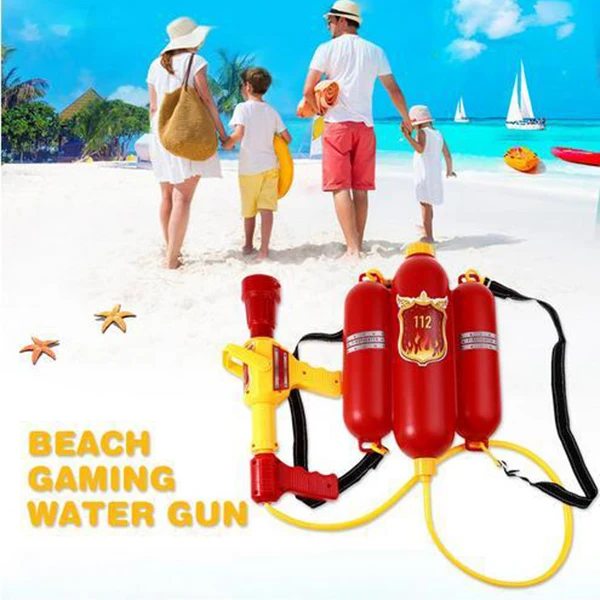 

Kids Cute Outdoor Super Soaker Blaster Fire Backpack Pressure Squirt Pool Toy(Ran Patterns)