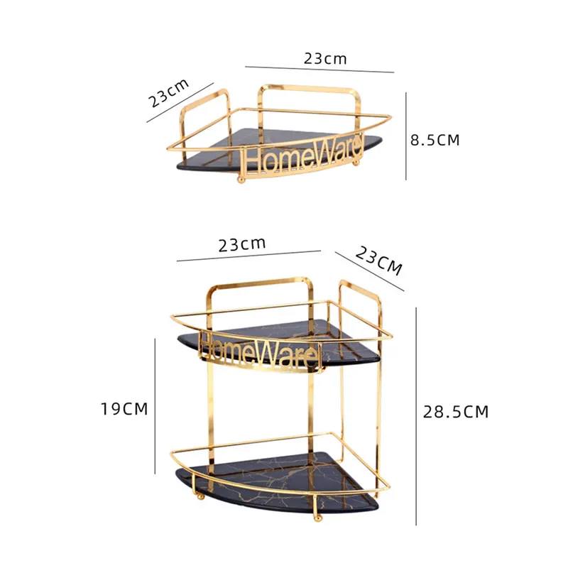 

Bathroom Corner Storage Rack Vanity Wall-mounted Tripod Household Dressing Table Cosmetic Organizer Rack Bedroom Luxury Shelf