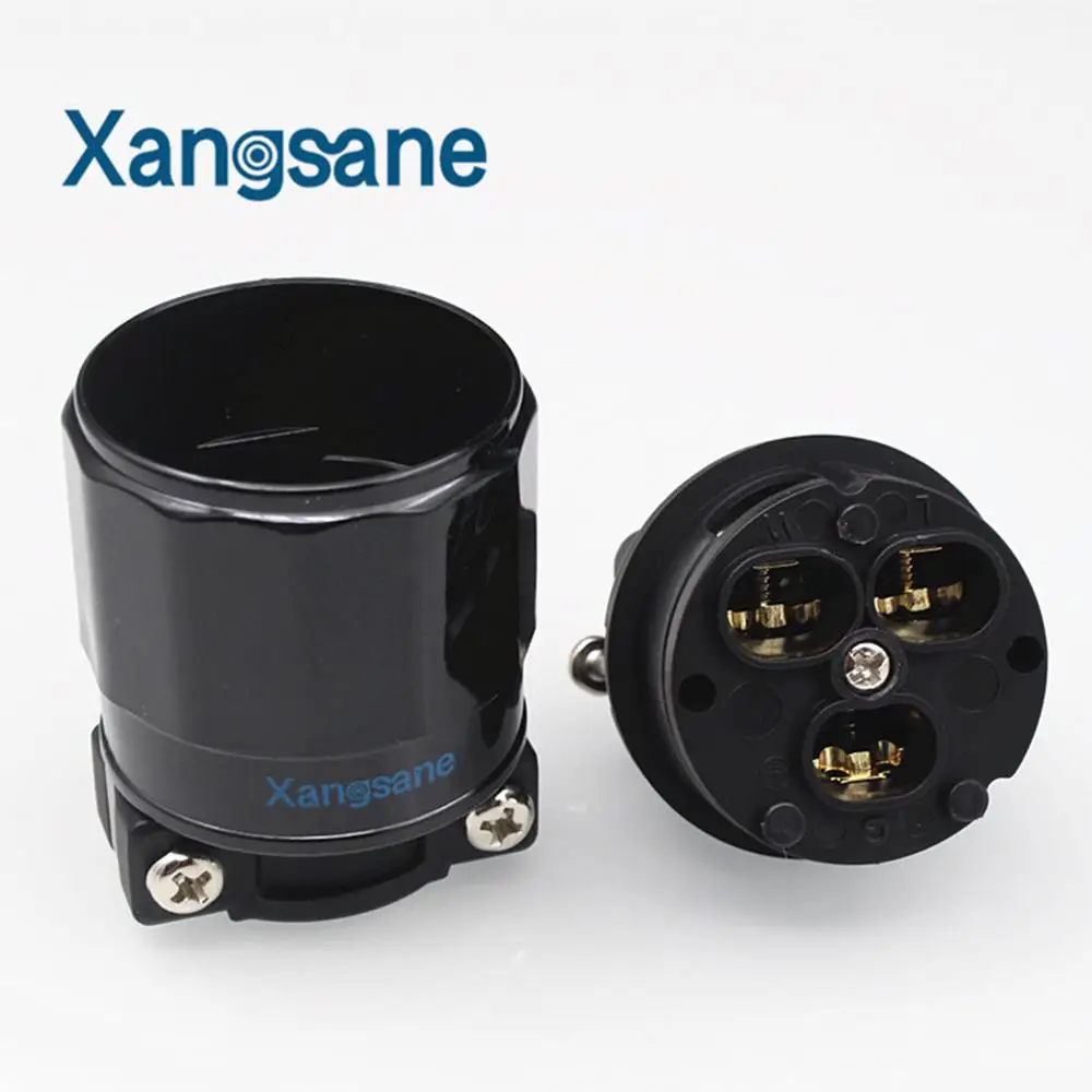 

New HiFi Audio Adapter 20A Power Plug Female Connector for DIY Power Cable Amplifier