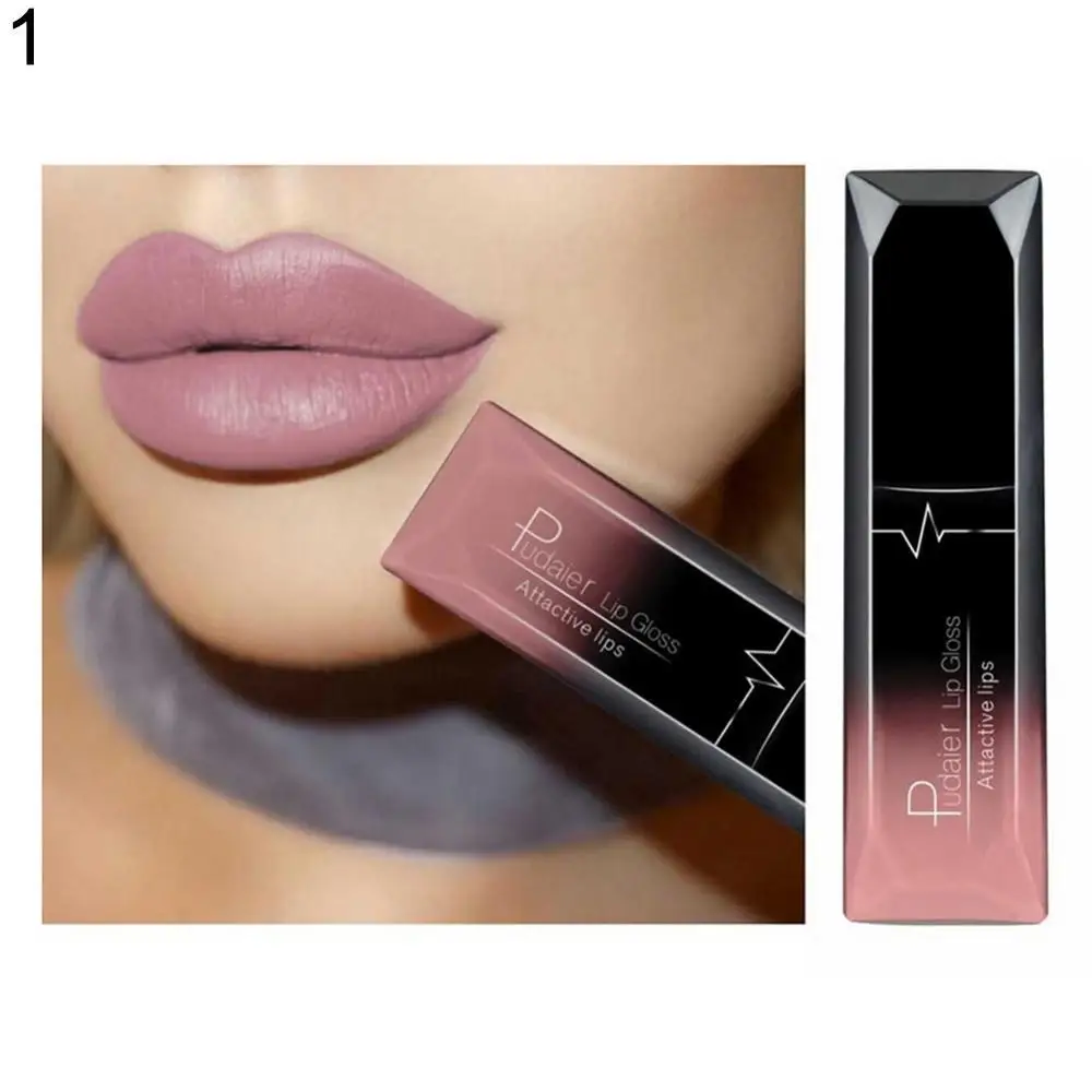 

Hot Sales Waterproof Nude Matte Velvet Glossy Lip Gloss Liquid Lipstick Lip Balm Sexy Red Lip Tint 21 Colors