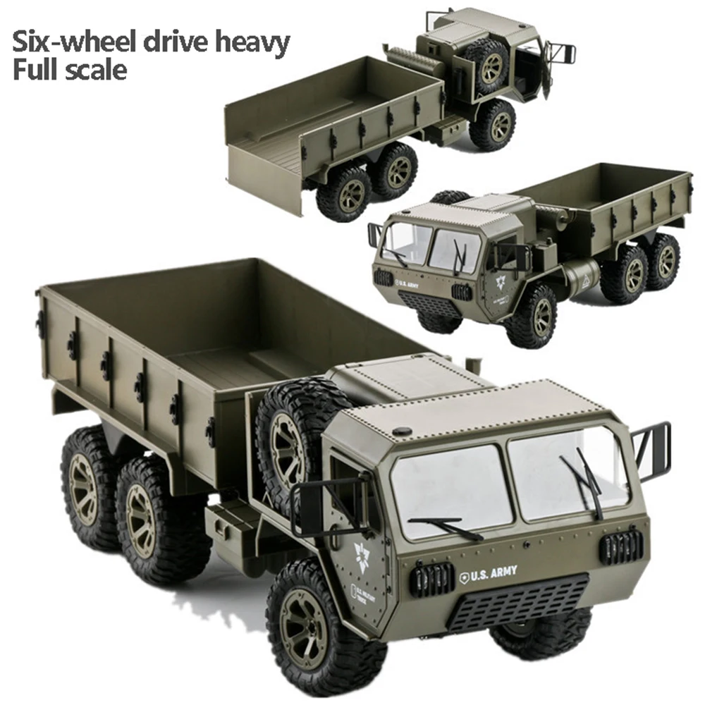 Fayee FY004A 2 4G 6WD армия США военный грузовик 1:18 Радиоуправляемый автомобиль