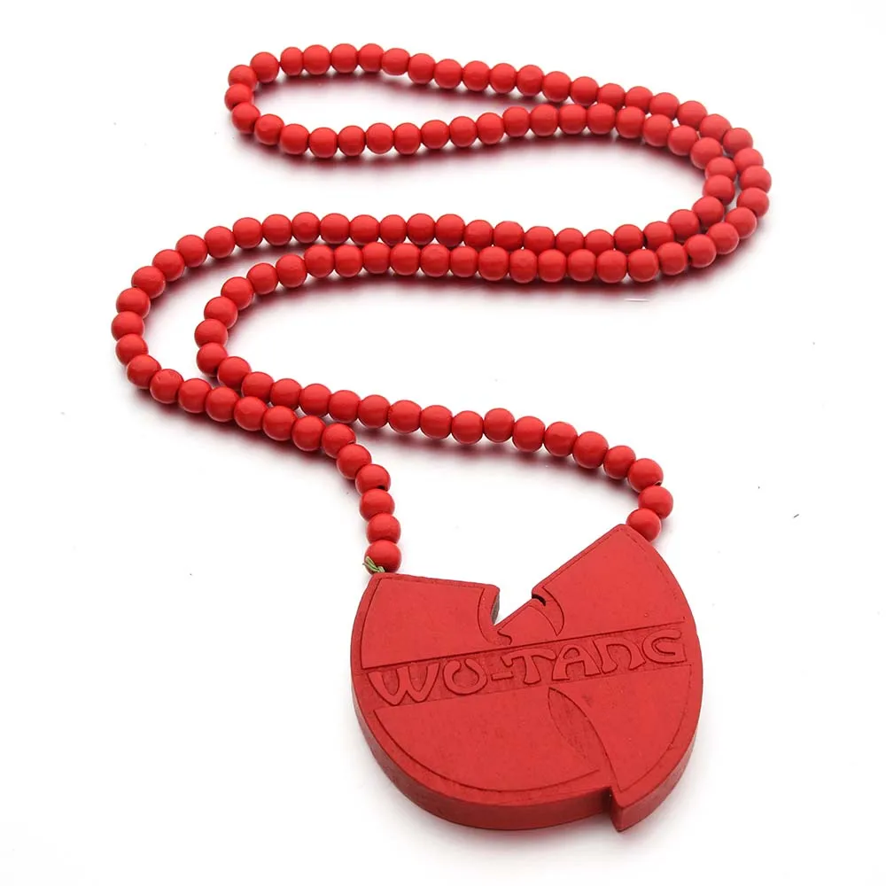 Новое поступление WU TANG хорошее дерево хип-хоп модное мужское ожерелье 4 цвета смешанные