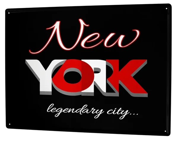 

Ретро арт метропол Нью-Йорк жестяной знак