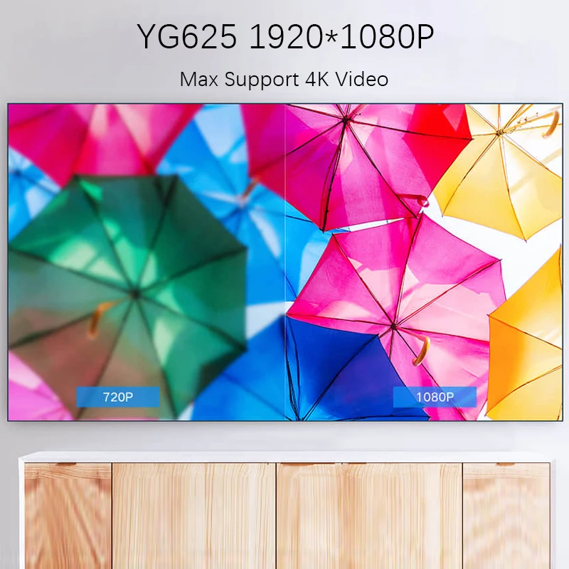 Проектор Jenovox YG625 Full HD 1080P светодиодный 1920x1080P домашний кинотеатр поддержка 4K