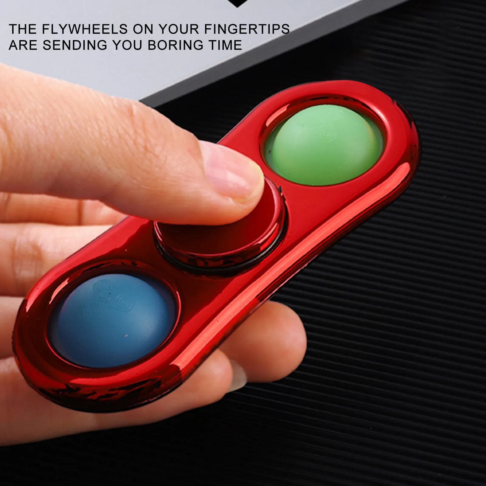 Фиджет-Спиннер c2 для снятия стресса пузырьковый вращающийся на кончик пальца