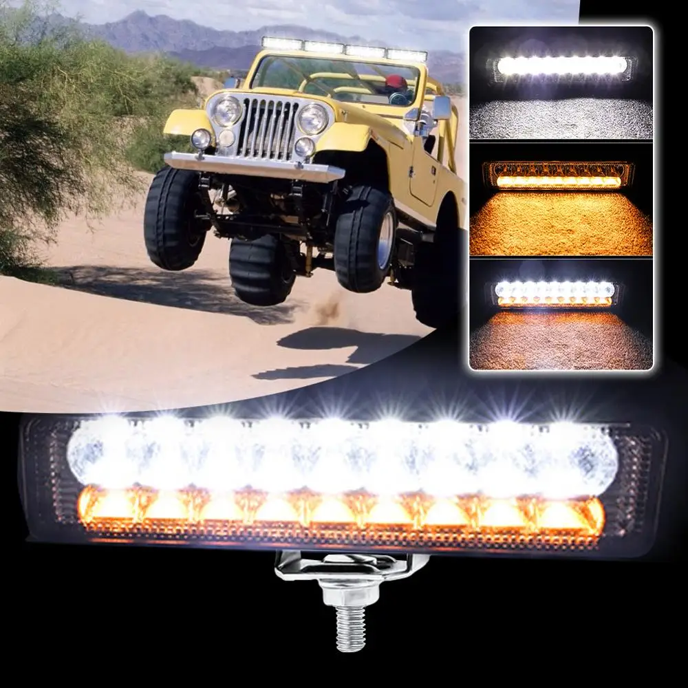 

LED Work Light Bar Driving Lamp Portable Waterproof LED Flood Lights for Outdoor Emergency Car Repairing Car SUV Boat Bar Truck