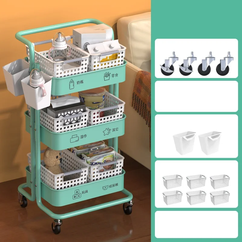 

De Cocina Cuisine Rangement Spice Raf Repisas Estantes Cutlery Holder Organizer Prateleira with Wheels Kitchen Storage Rack