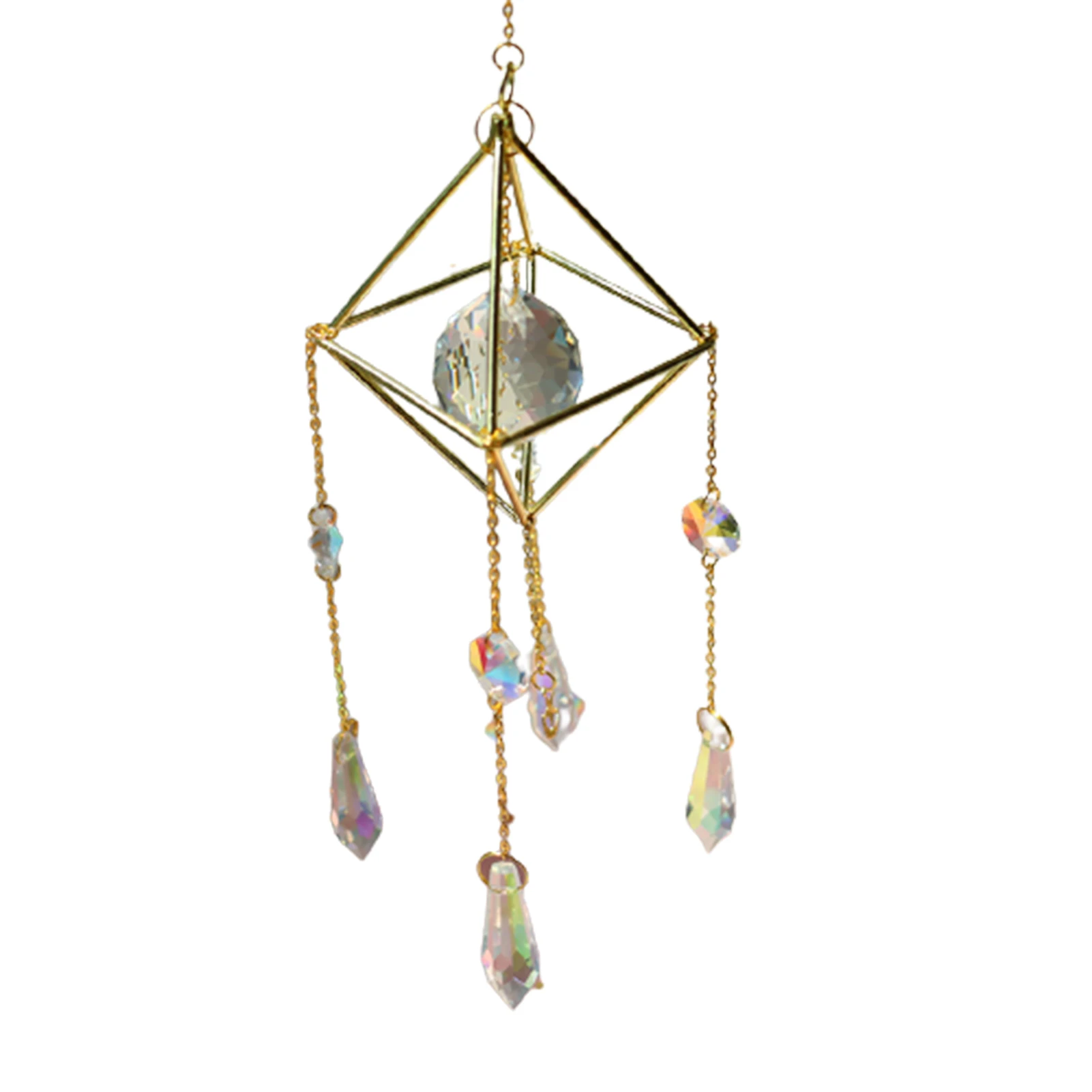 

Crystal Wind Chime Pendant Beautiful Chandelier Home Garden Window Decoration Holiday Gifts L23