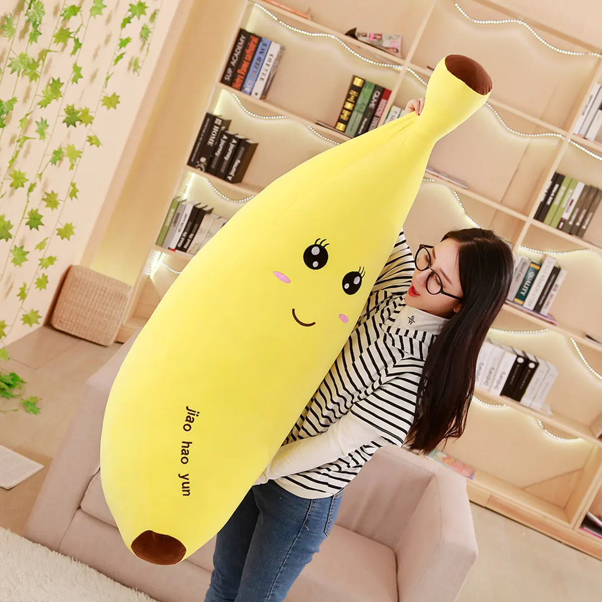 

Kawaii Banana Pillow Cushion Funny Toy Plush Toy Sleeping Long Pillow Doll Children's Toy Christmas Birthday Gift