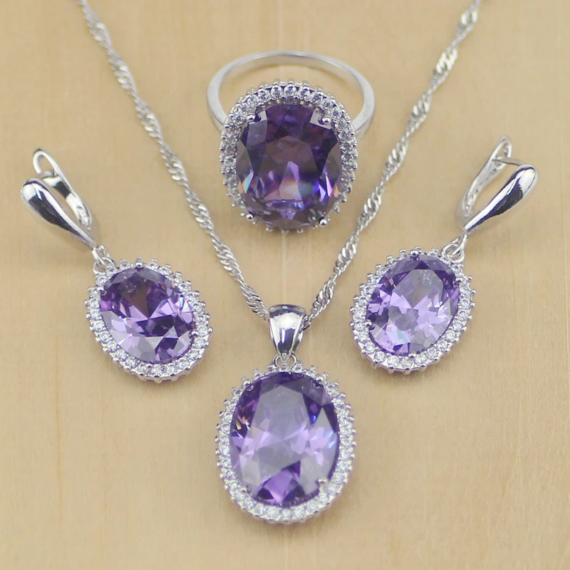 Комплект из колье и серёг серебра 925 пробы | Украшения аксессуары