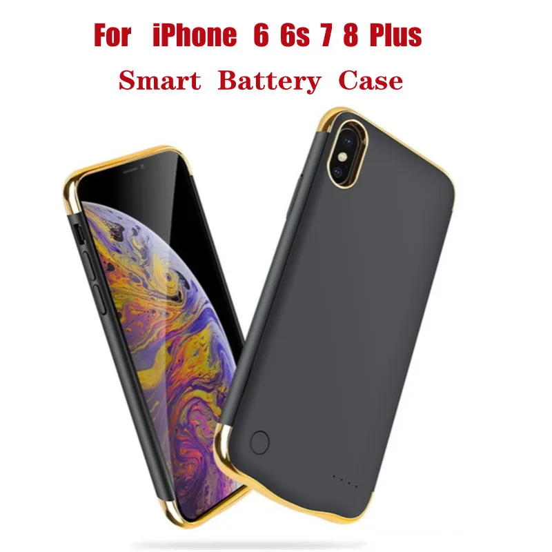 Внешний аккумулятор KQJYS чехол с зарядным устройством для iPhone 6 6S 7 8 Plus|Чехлы