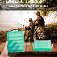durable fishing lure box convenient plastic double sided convenient fishing storage box for outdoor