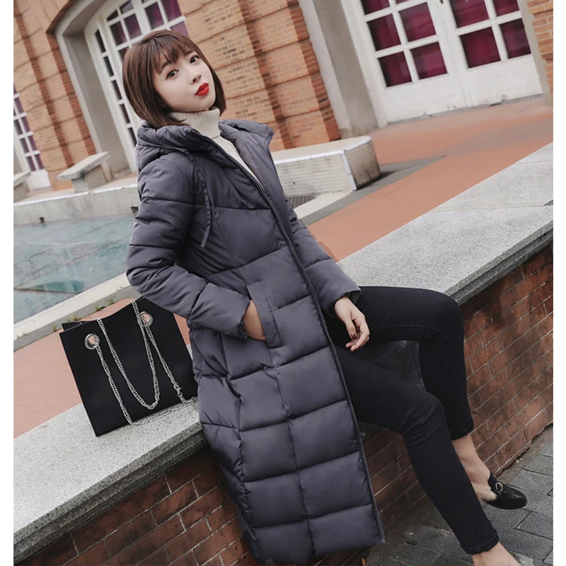 

Bubble Coat Parka Duck Down Long Coat Winter Jacket Women Full Sleeve Zipper Parkas Winter Coat Women 5XL 6XL 2020 Woman Jacket