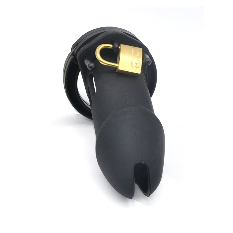 Silicone cock Prison Male Chastity Device Cock Cages Sex Toys Penis Belt Lock with Five Rings Standard Short Cage | Красота и