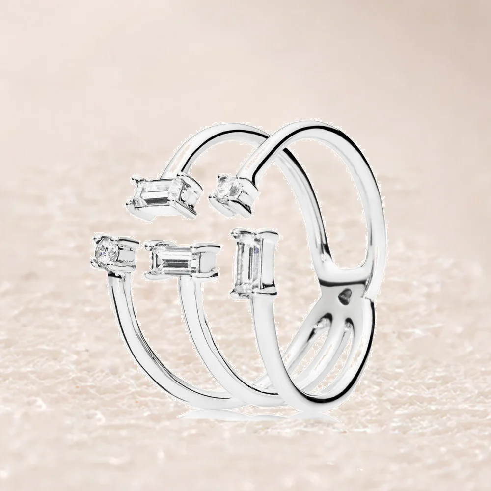 

197527CZ Shards of Sparkling Ring